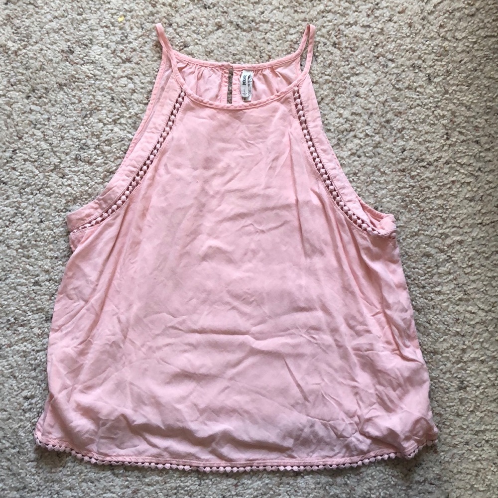 Pink halter top